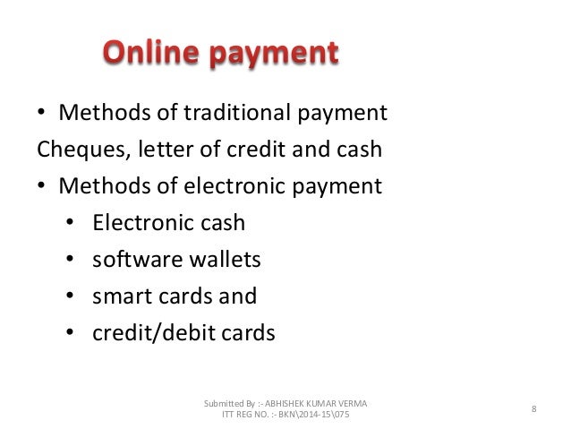 electronic payment system ppt credit card based electronic payment system